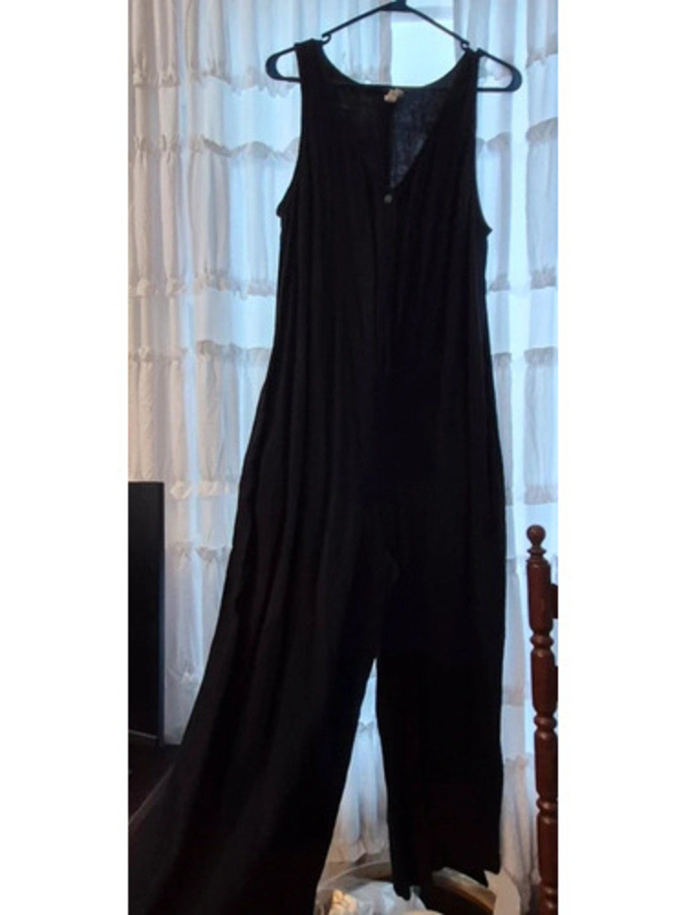 Black button up jumpsuit